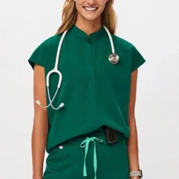 Figs Scrubs - Hunter Green - Picture 3 of 3